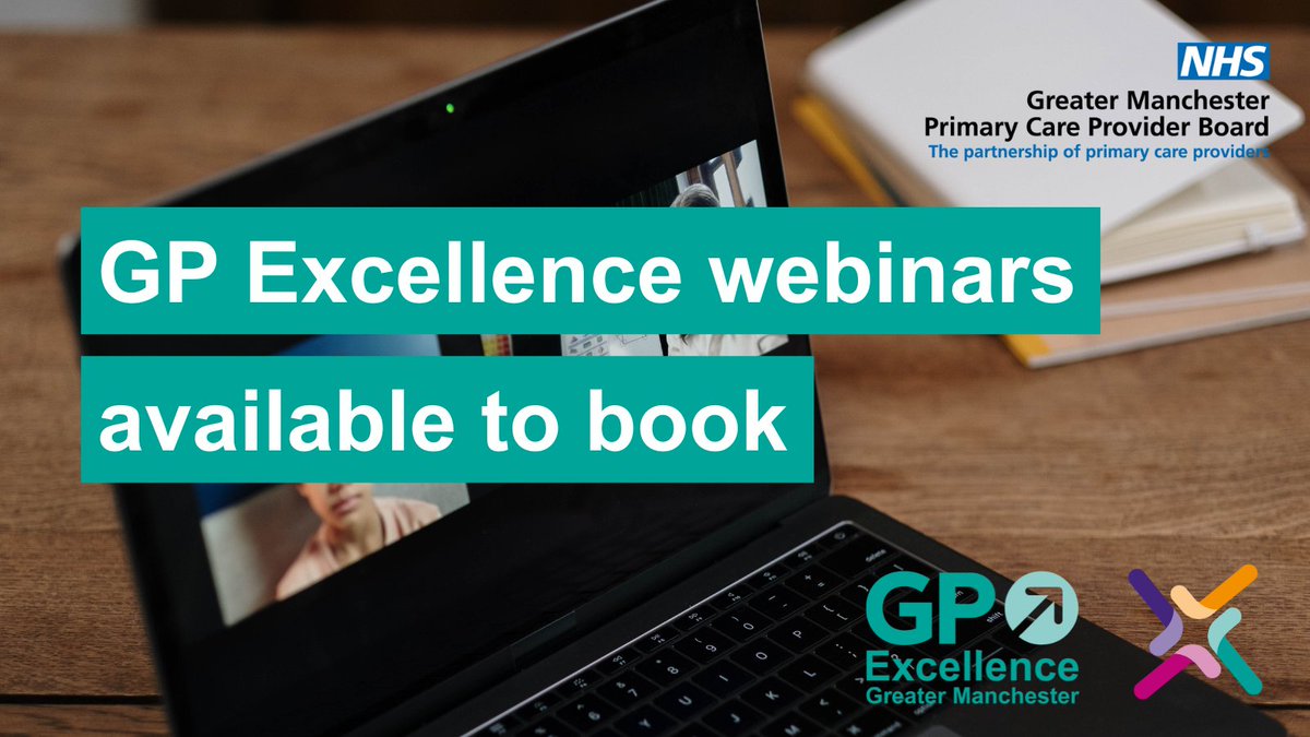 New dates/topics have been added to our series of GP Excellence webinars, including: 
- Workforce Planning, Weds 8 Oct
- Resilience for Managers, Weds 15 Oct
- Responding Well to Conflict (for managers), Fri 2 Dec
Head to the PCB events page for more info: gmpcb.org.uk/news/events/