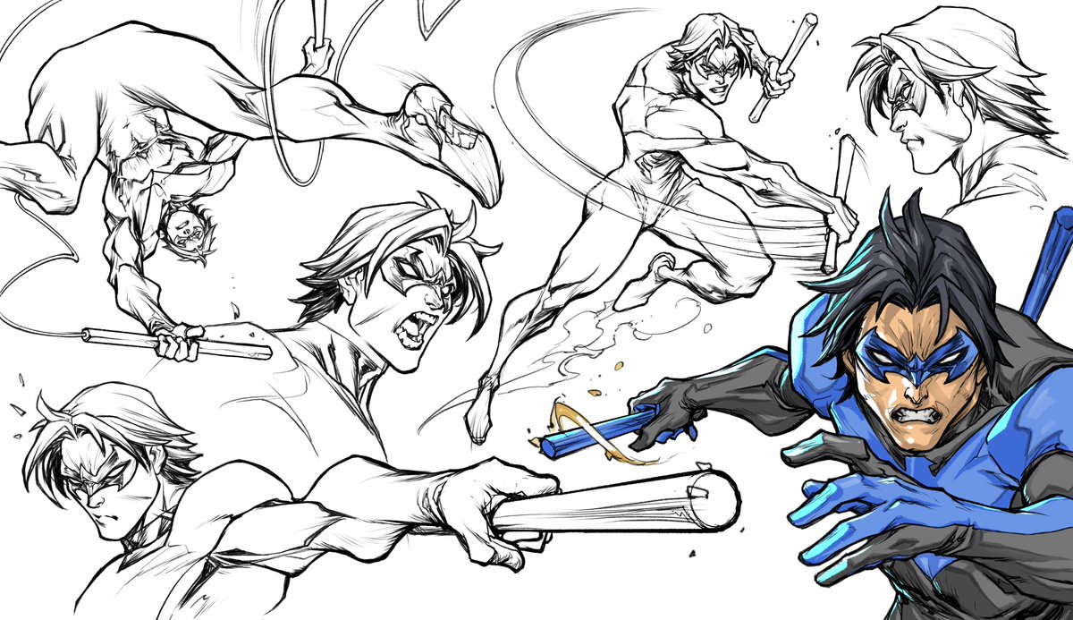 Nightwing Sketch Concept <a href="/DCOfficial/">DC</a> #nightwing #conceptart