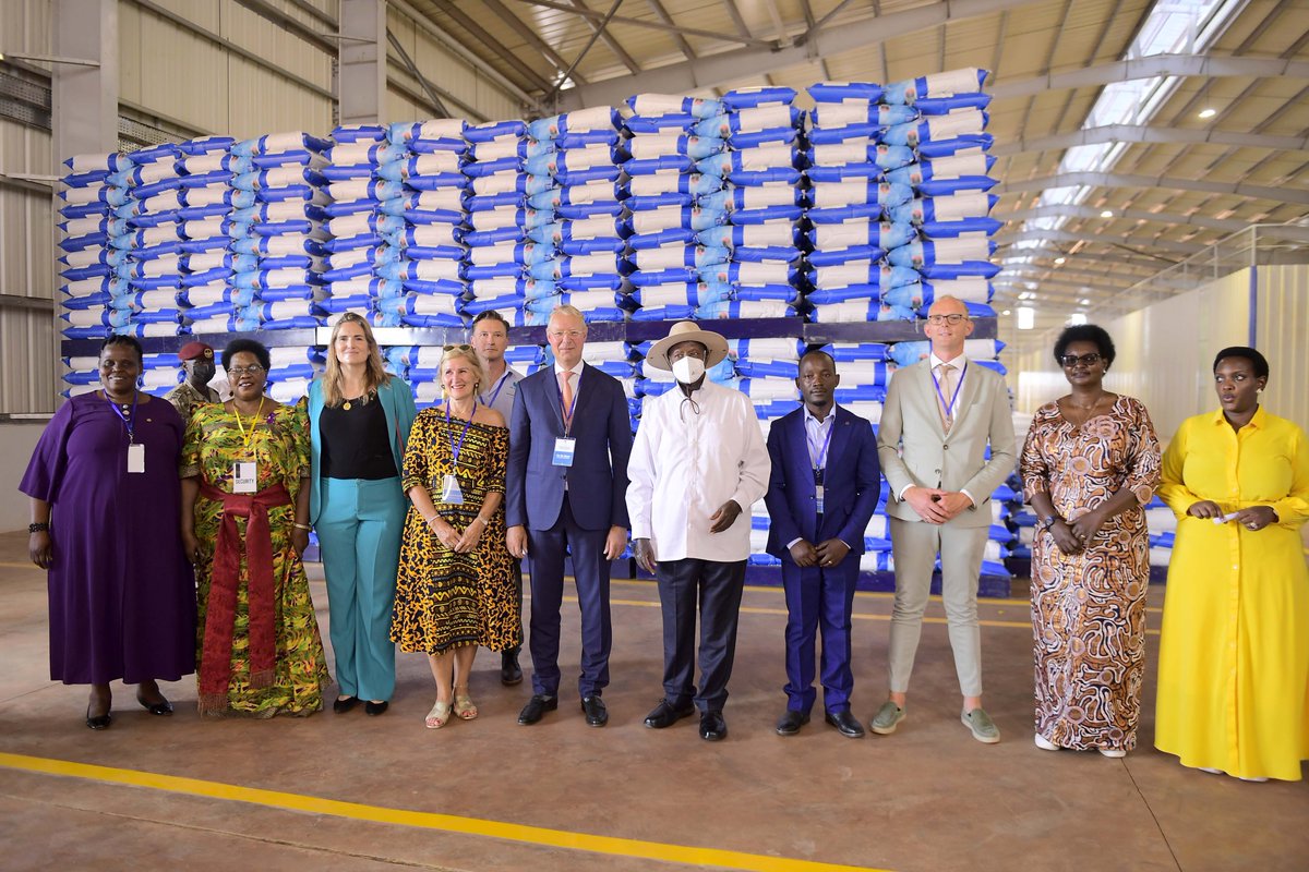 KagutaMuseveni's tweet image. Today, I officially commissioned the De Heus Fish Feed factory in Njeru, Buikwe district. This development follows my recent PDM  tour which included fish farming. I addressed the challenge of fish feed availability with the National Enterprise Corporation, and I am happy to see…