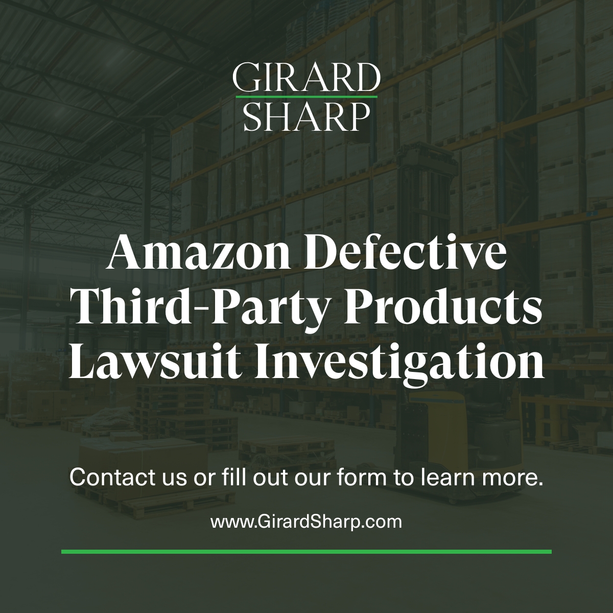 Girard Sharp investigating injuries from defective Amazon third-party products. Consumer Product Safety Commission ruled Amazon may be liable for hazardous fulfillment program products.

Learn more: girardsharp.com/results-invest…

#AmazonInvestigation