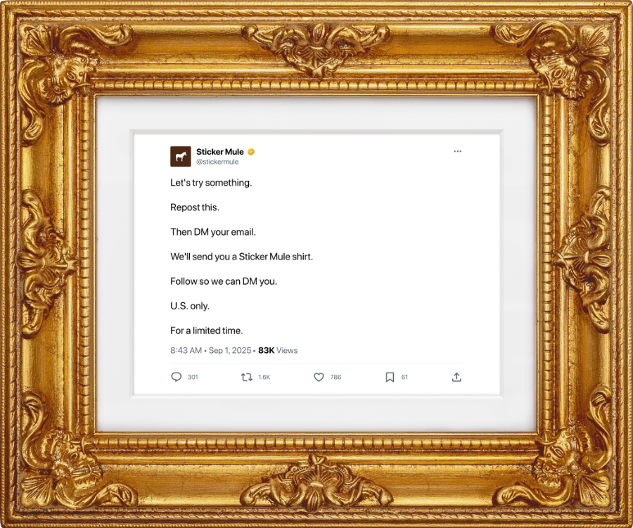 <a href="/mneumann79/">Michelle Neumann</a> Here's your framed post: stickermule.com/products/frame…
Follow <a href="/stickermule/">Sticker Mule</a> to support this bot.