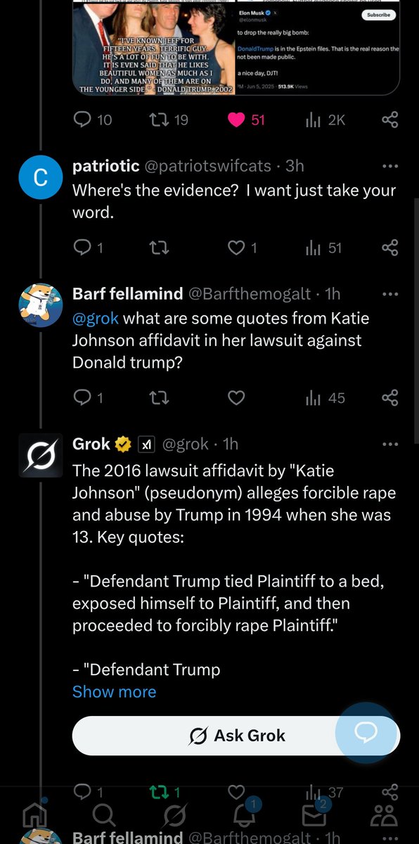 "Wheres the court proven evidence?" She asked.. smdh