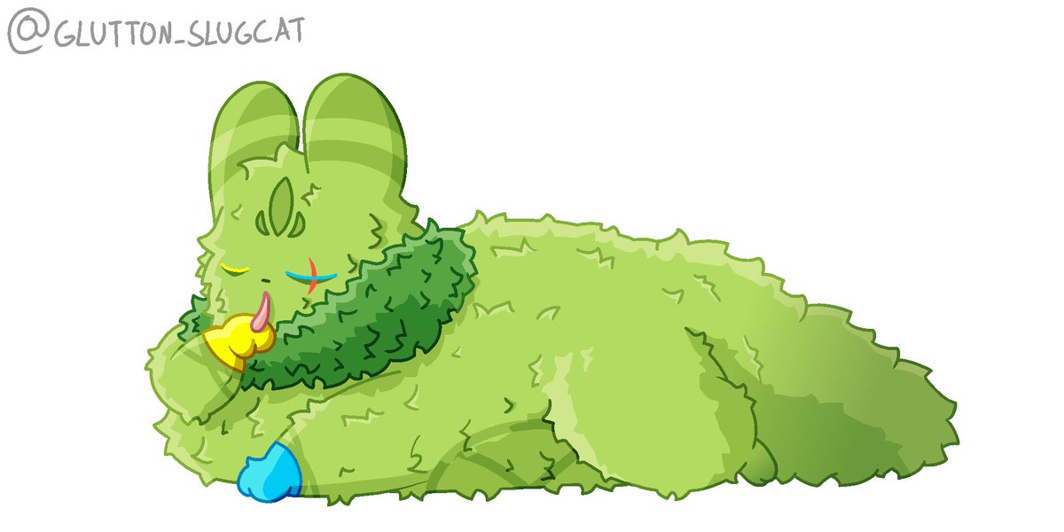 glutton_slugcat's tweet image. My end of an art trade with @Pill_170 !!