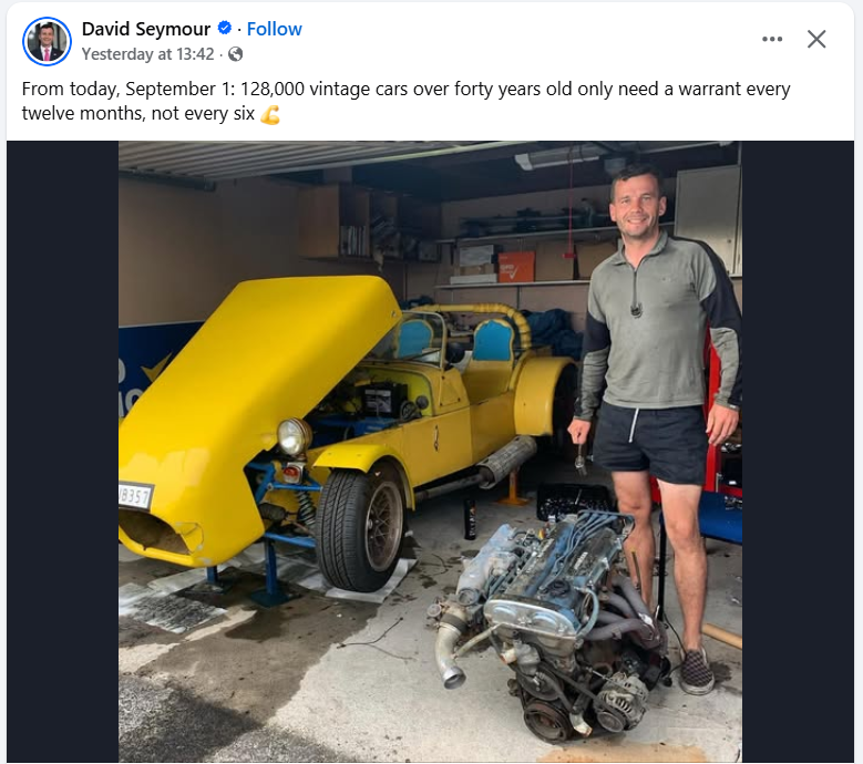 When you're trying fix the economy just like his car