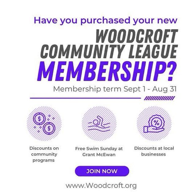 Is it time for you to renew your Woodcroft Community League membership? They expired in August. 

Click here to learn about the benefits of being member: woodcroftcl.org/membership

Buy your membership online here: efcl.org/membership-pur…

#WoodcroftCL