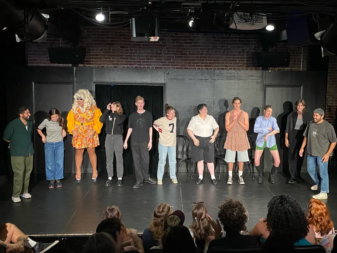 new pics of e.r. fightmaster with some of their friends from the comedy scene