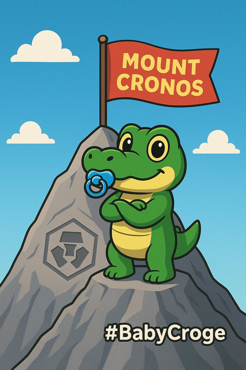The future of Cronos is looking bright! Filled with Crocs, good vibes and a tight-nit community🐊

$CROGE is on the rise, socials are booming and #BabyCroge is ready to join the conversation🫡

Grab a bag today and start accumulating those #Crogecoin’s while they are still cheap!