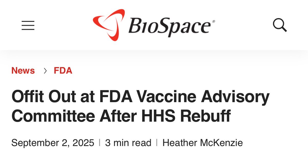 “Paul Offit, longtime member of the FDA’s vaccine advisory committee and an outspoken critic of Health Secretary Robert F. Kennedy Jr., was recently informed by the Department of Health and Human Services that his services are no longer required.

‘They didn’t say why. They just