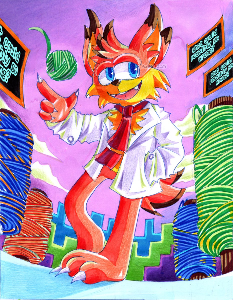 Aquí siendo fan de Bubsy de forma irónica y no irónicamente X,D

ojalá el bubsy 4d sea su redención como franquicia aaaaaaaaaaaaaa

#fanart #Bubsy4D