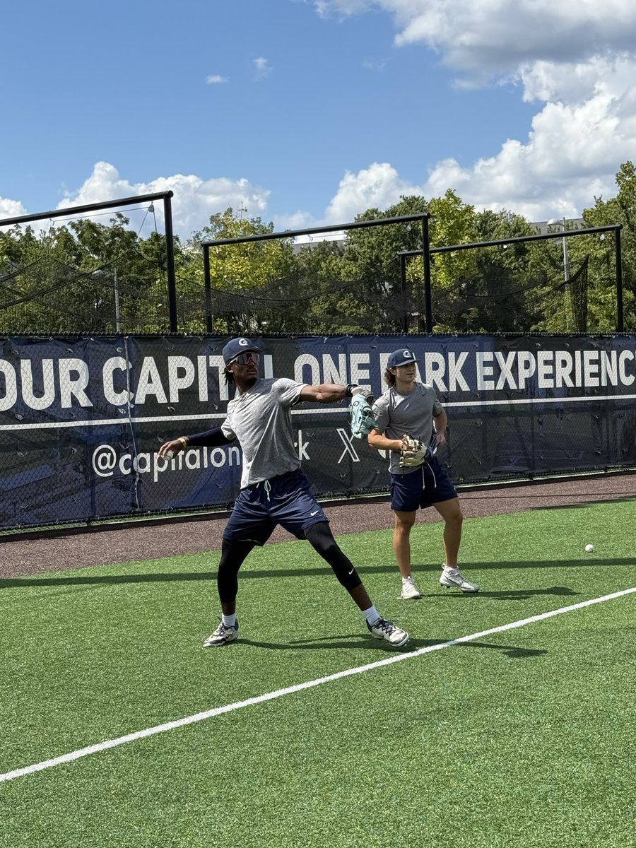 GUCoachT's tweet image. Day 1 was great to have @GtownBaseball guys back @CapitalOnePark for small group skill work. The summer is busy with recruiting travel and camps, but the guys are the reason we do what we do!
#Team156 📈