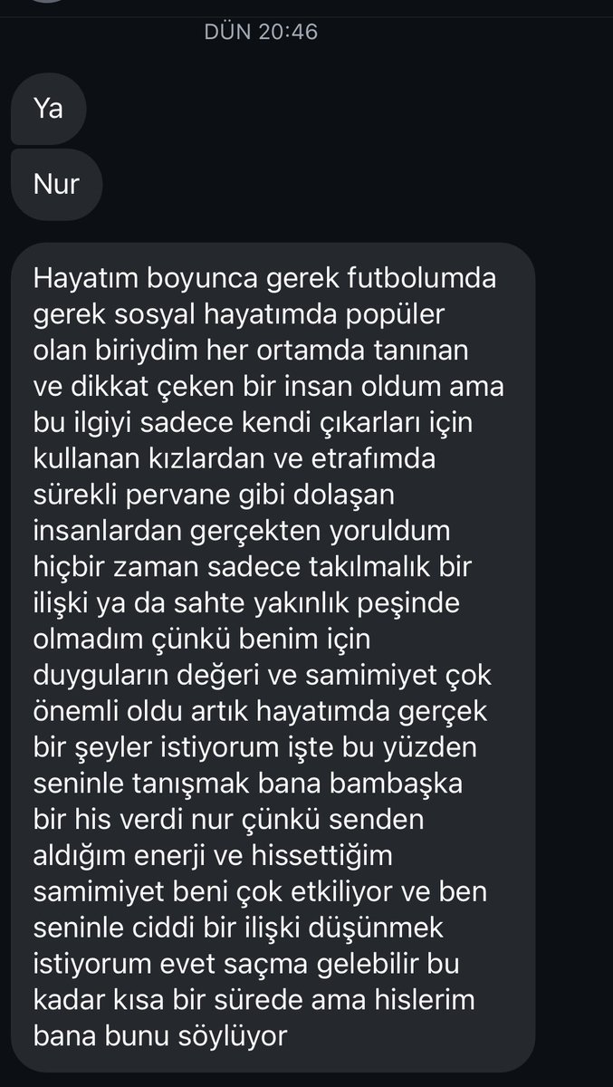 elemanla dun tanistik attigi mesaja bak gelde dalga gecme amk