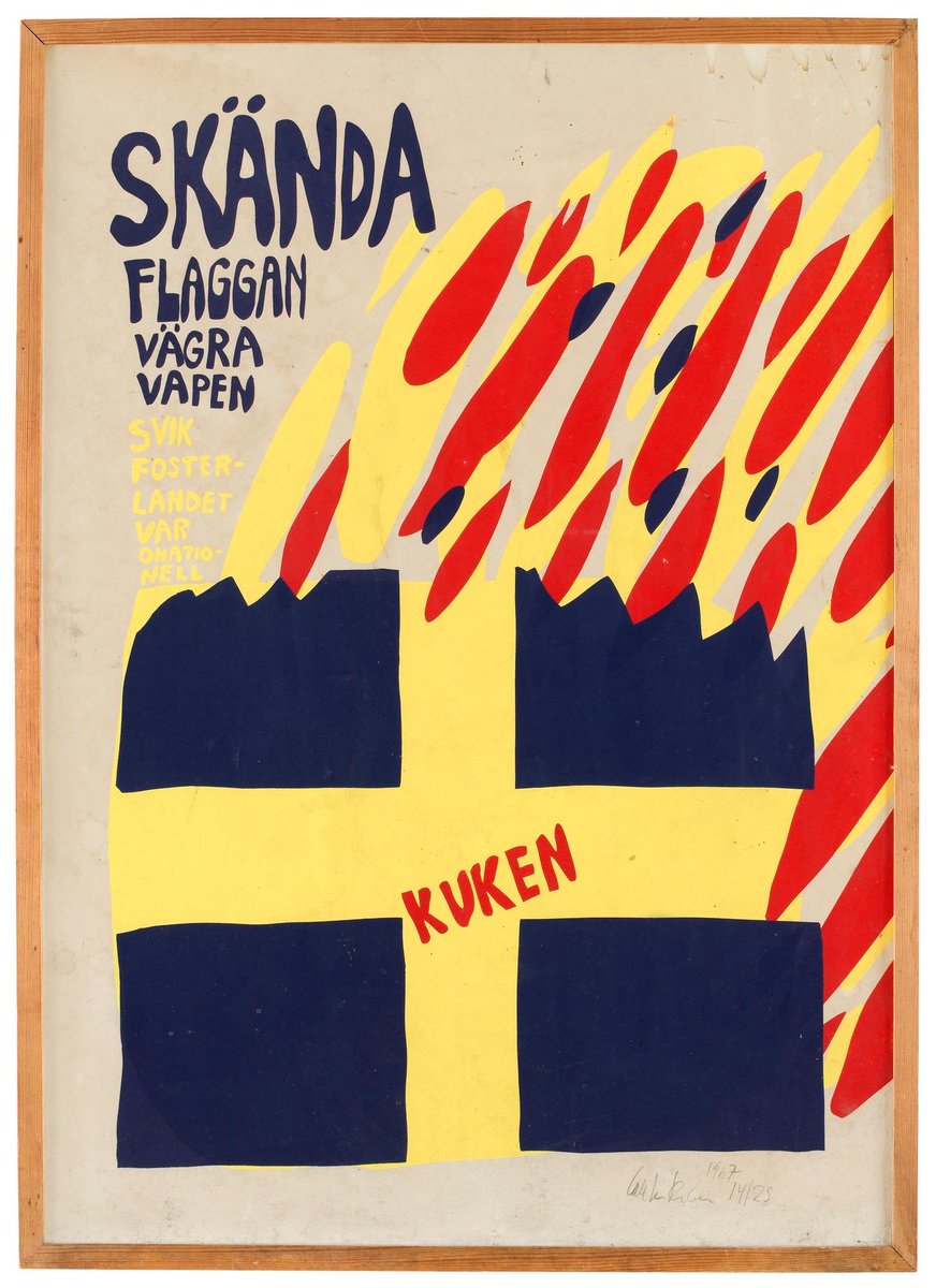 Kulturskymningen övergick idag till kolsvart kulturnatt. In med kulturen i buren! Allt utanför listan är tveksamt eller icke bedömt varande svenskt nog. Jag har bara en sak att säga om detta haveri. Kuken! 🖕