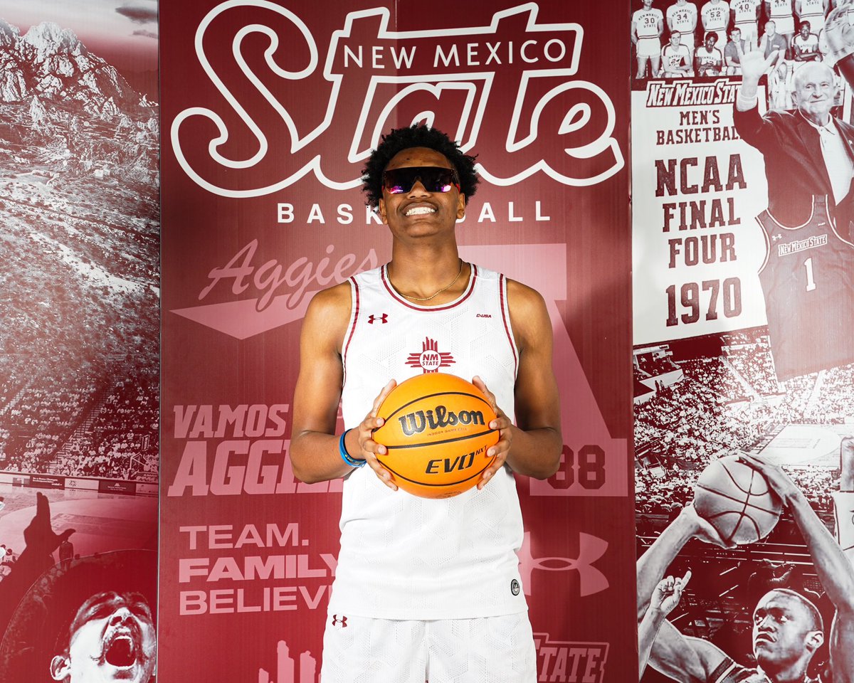 Had a great Unofficial visit <a href="/NMStateMBB/">NM State MBB</a> Thank you! <a href="/CoachTKThomas/">Terryonte Thomas</a> <a href="/coach_plaird/">Preston Laird</a> <a href="/CoachJHoot/">Jason Hooten</a> <a href="/Coach_ShunnB/">Shunn Buchanan</a>