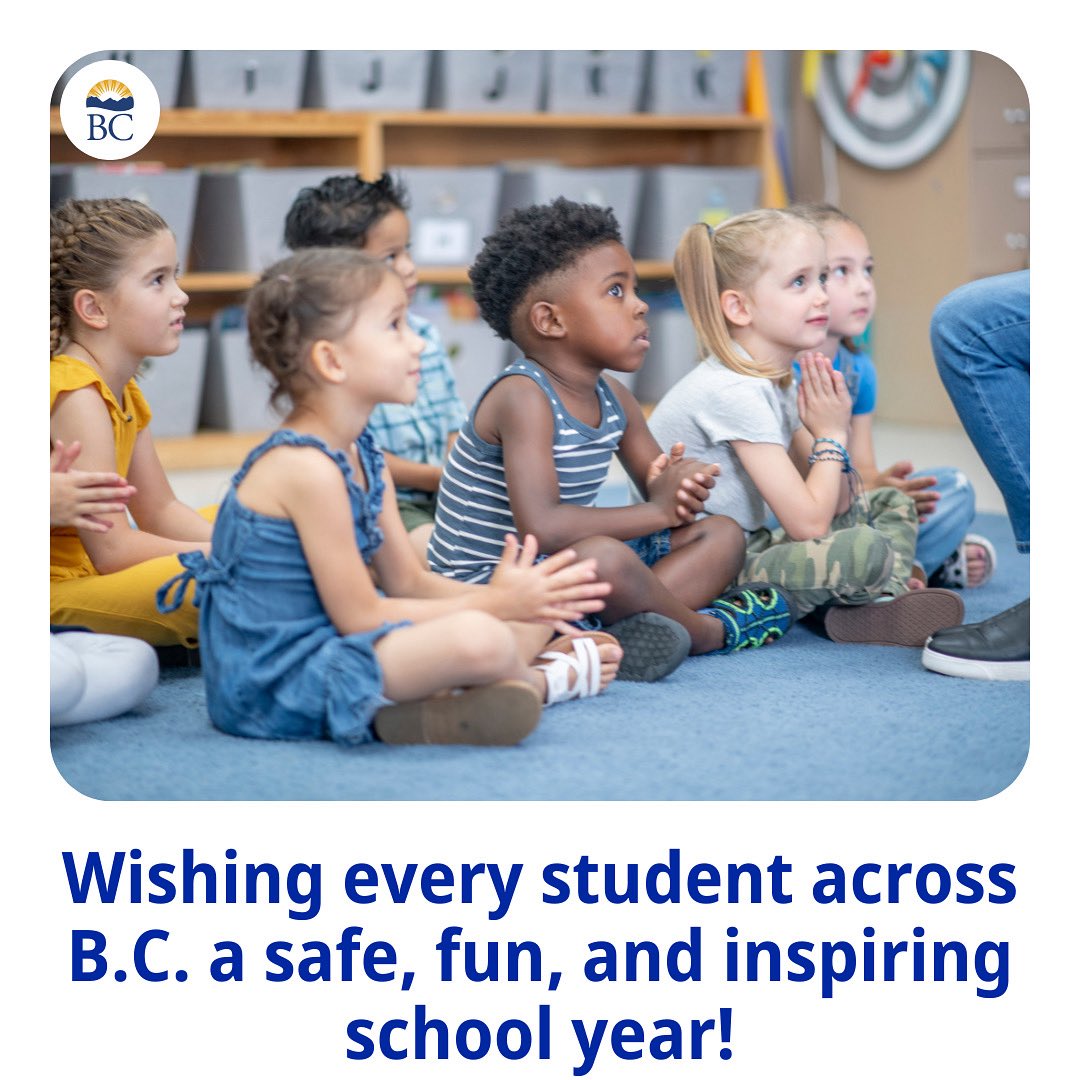 lisabeare's tweet image. First day back means fresh notebooks, new friends, big dreams. 

Wishing every student across B.C. a safe, fun, and inspiring school year. Let’s make this one the best yet! 

Read my statement on back to school here:   news.gov.bc.ca/32706

#BackToSchool #bced