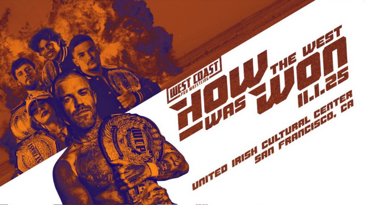 🚨 Tickets on sale starting Monday 🚨

- HOW THE WEST WAS WON -

The West Coast Pro 7 Year Anniversary Show 

November 1st 2025
United Irish Cultural Center
San Francisco, Ca

Tickets will go on sale starting Monday, September 8th.

eventbrite.com/o/west-coast-p…