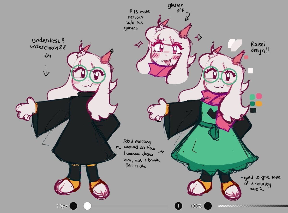 Ralsei design,,, idk how to design 😔