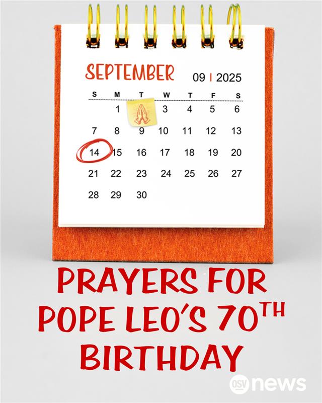 OSVNews's tweet image. As Pope Leo XIV’s 70th birthday approaches September 14, we’re offering him the gift of prayer and grabbing a slice of pizza in his honor.

Add your prayers to the spiritual bouquet of prayer ↓
survey.alchemer.com/s3/8428585/c18…
