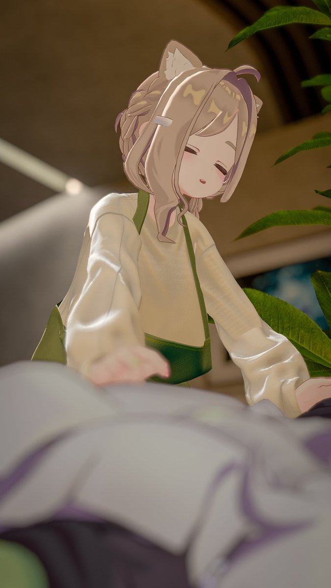 朝よ〜、キプちゃん起きて〜
