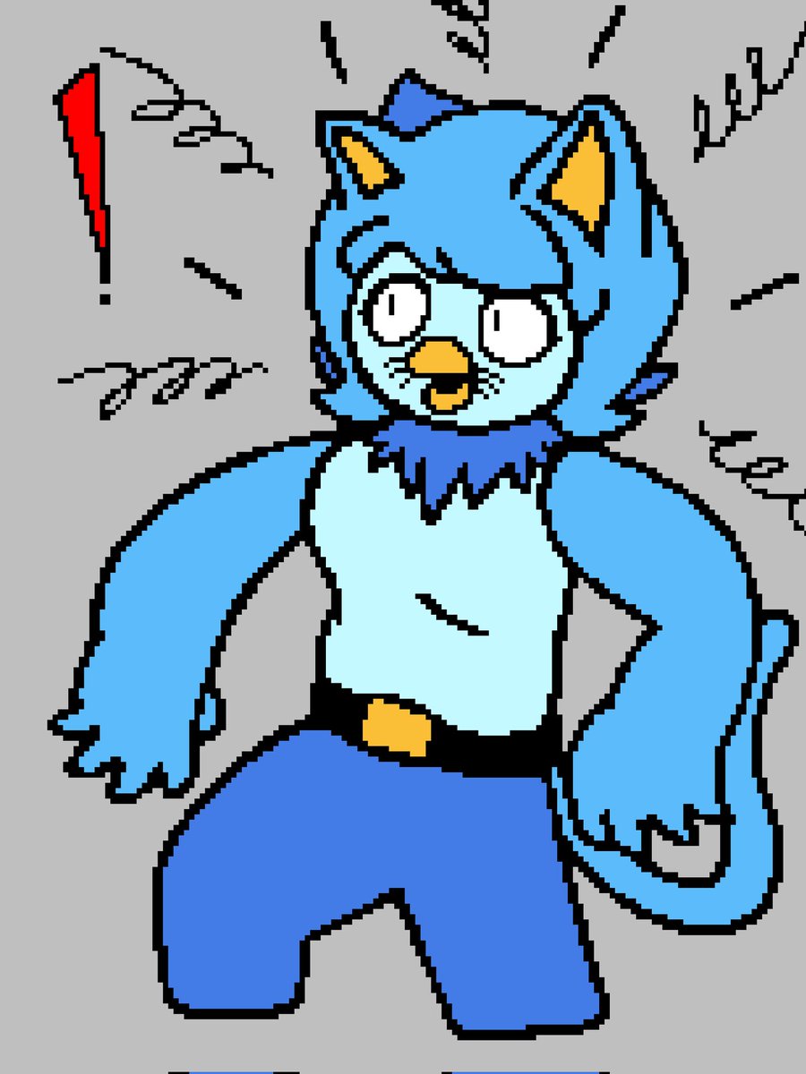 Meowlet 😺

#Martlet #Doodle
#UndertaleYellow