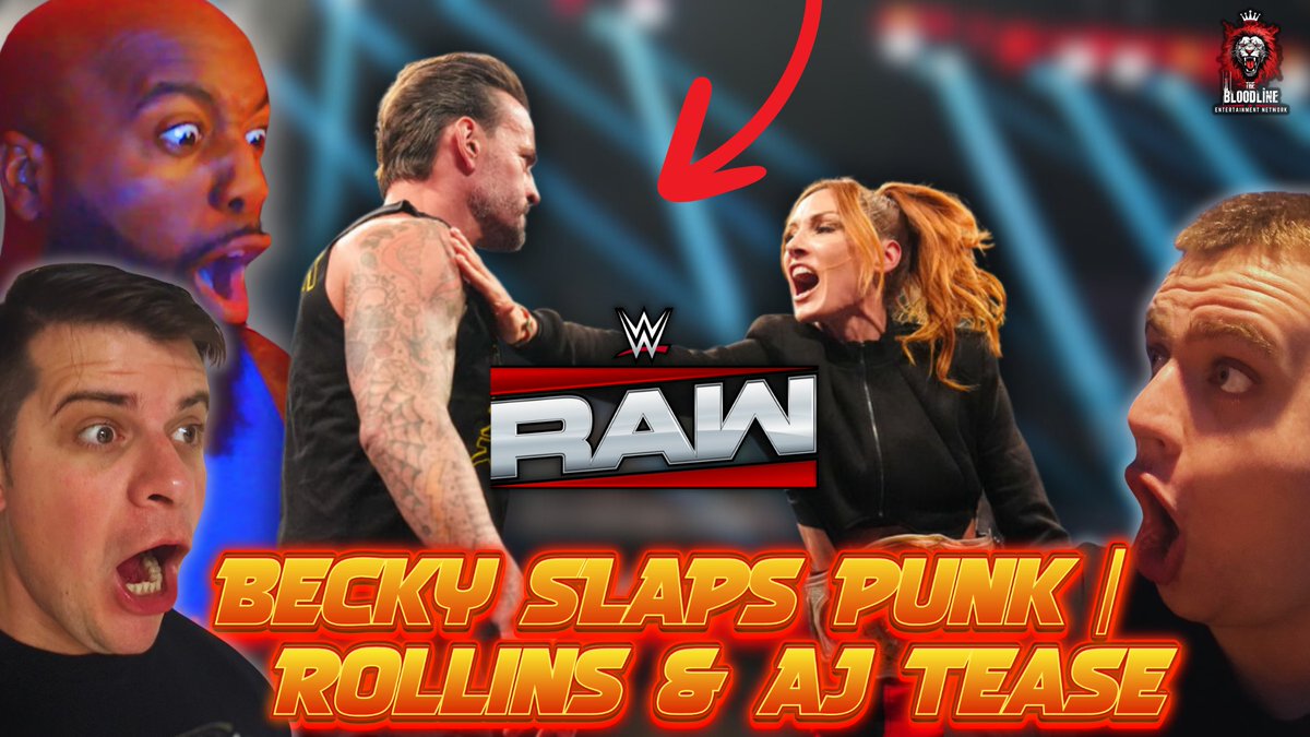 Clark_Wrestling's tweet photo. Becky Lynch just SLAPPED CM Punk on #WWERaw 9/1/25! Seth Rollins appears & AJ Lee rumors are ๐ฅ
Watch our FULL REACTIONโthen hit the HYPE button on YouTube to help spread the hype!
Watch now โถ https://t.co/y1MFMxIlUJ
#BeckyLynch #CMPunk #WWEReaction #AJLee
Ft @A_L_W_podcast & @JonnyAutism