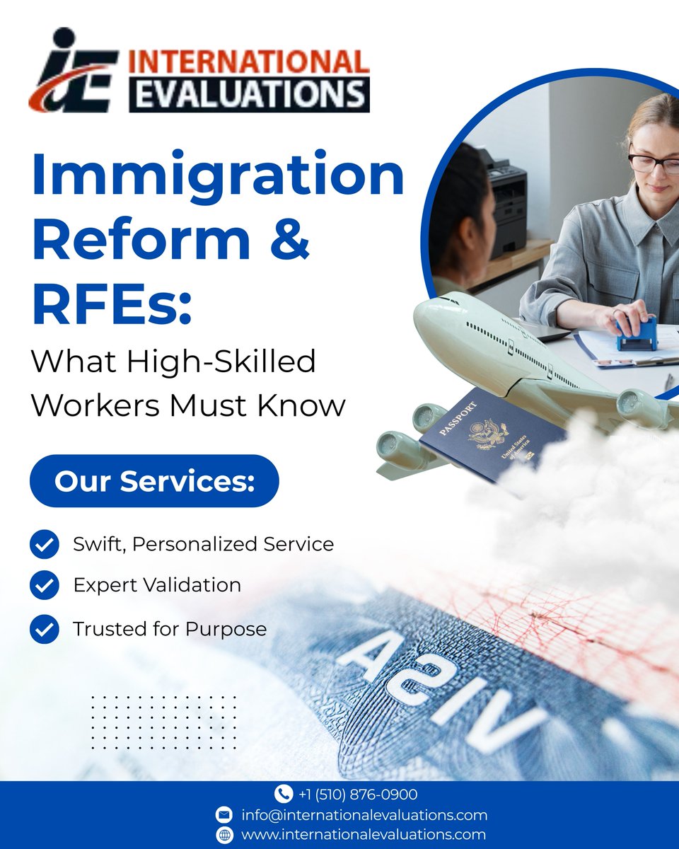 Inevaluations's tweet photo. 🔍 Navigating U.S. immigration or employment with foreign credentials?
Get expert, USCIS-compliant evaluations with International Evaluations !
📌 Academic Evaluations | RFE Help | Expert Opinion Letters | Translations &amp; More
🌐 https://t.co/xxWPXldGKT
#CredentialEvaluation #RFE https://t.co/qZcSNNUQHA