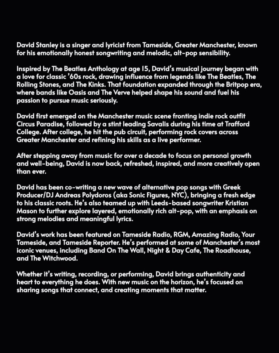 davidstanleymusic.com

#alternativepop