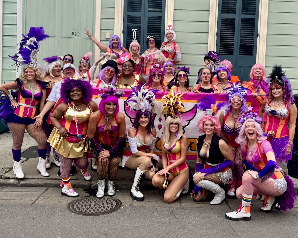 Thank you to #southerndecadence and to everyone who came out in the heat to watch us strut! #pussyfooters #partywithapurpose #neworleansparade #neworleansculture #neworleans #lgbtqparade