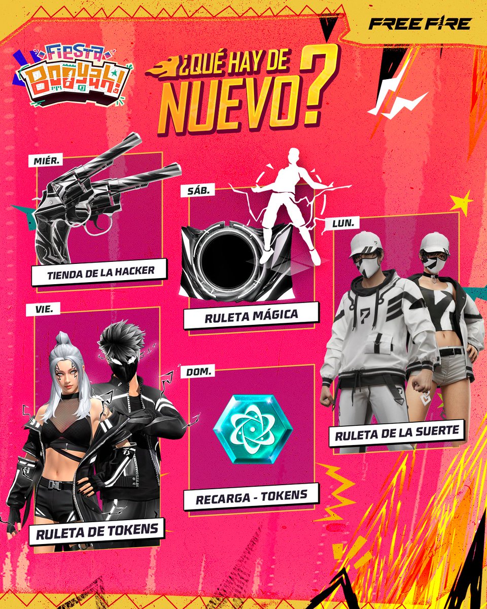 📕 ¡LA #AGENDASEMANAL ESTÁ AQUÍ! 📕
⚫ Demuestra tu poder junto a tu dúo con los conjuntos Opuestos Oscuros y no dejen que nada se interponga en su camino.
Dejen que la materia oscura de la M1917 los lleve a dominar cada enfrentamiento.
❓¿De qué lado están Yeti o Sr. Wagger?🐧❄️