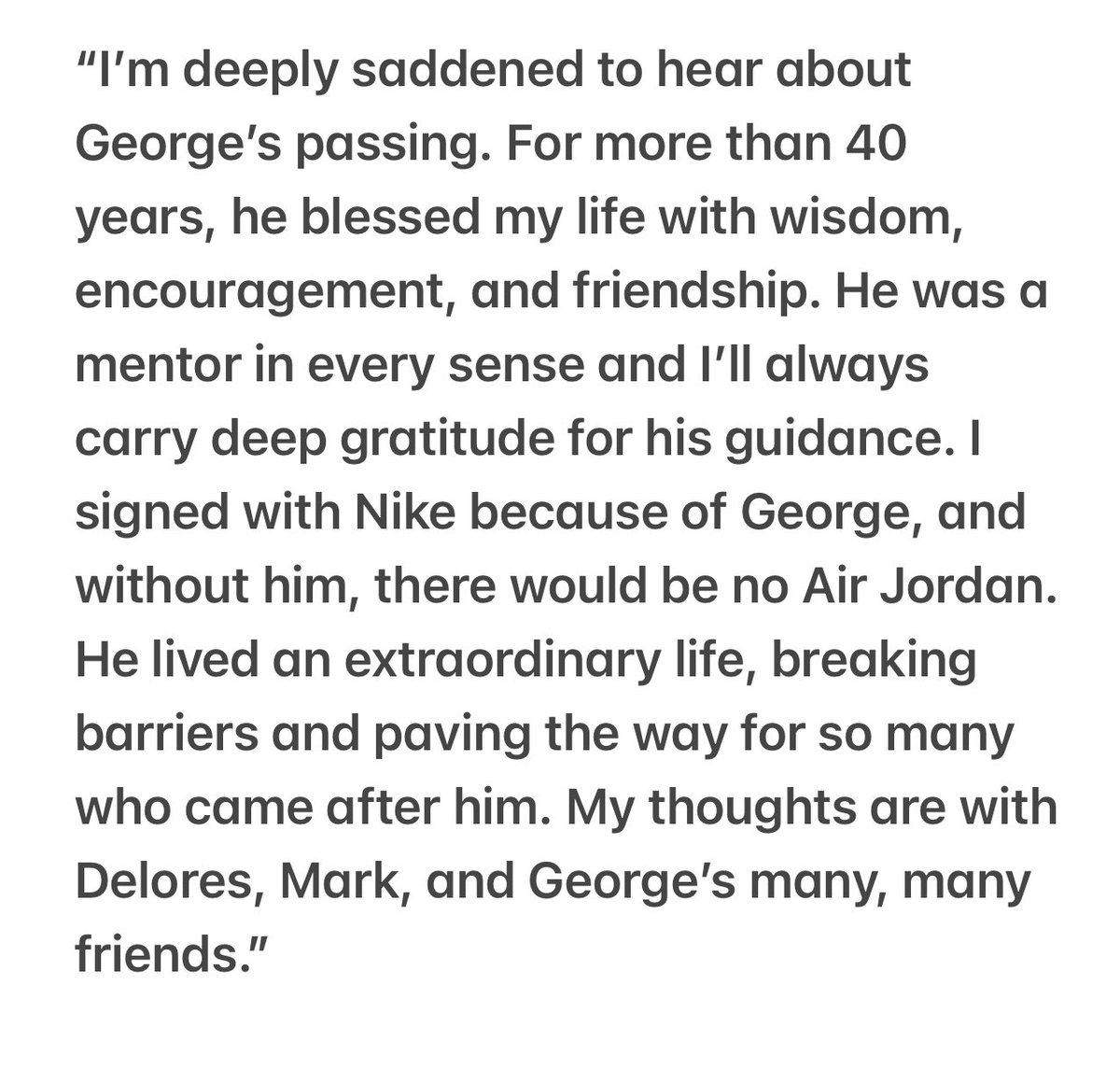 JUST IN: Michael Jordan’s statement on the passing of George Raveling.
