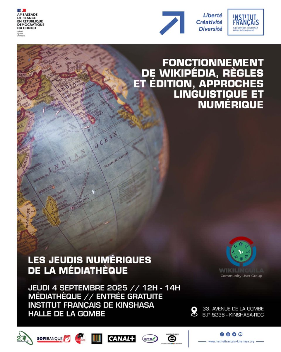 Mbóte,

Rendez-vous ce jeudi 04 septembre à l'Institut français à 12h
