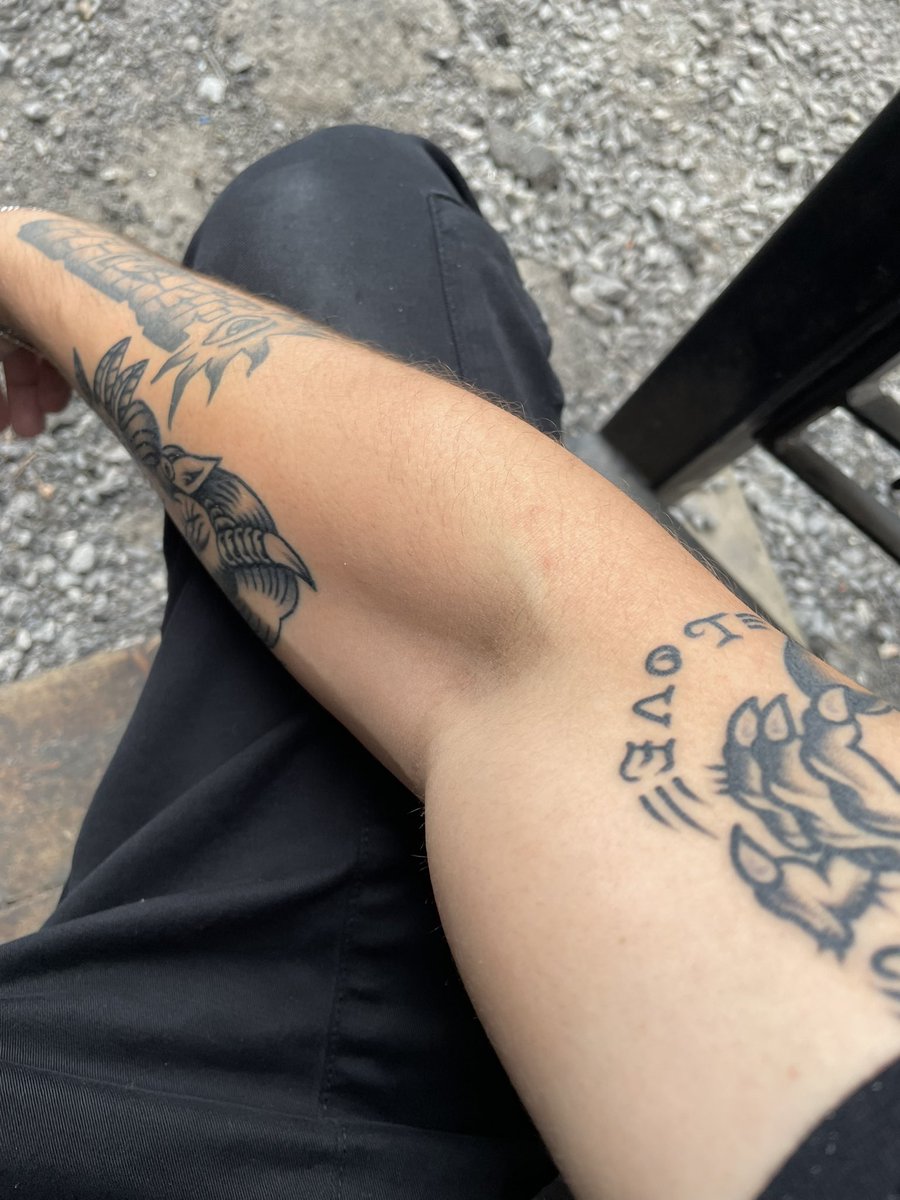 HadeanTides's tweet image. Sleeve progress so far (the empty spots are pissing me off more and more)