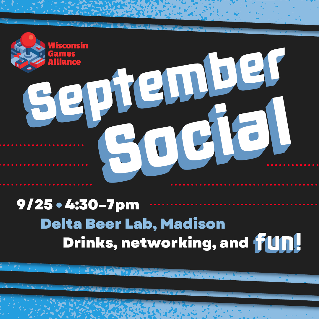 Another season, another social 🍂

We’re kicking off fall with a WGA social at Delta Beer Lab - come grab a drink, make new connections, and catch up with fellow game-minded folks in Wisconsin before MDEV!

📅 When: Thursday, September 25th, 4:30-7:00 PM
📍 Where: Delta Beer Lab