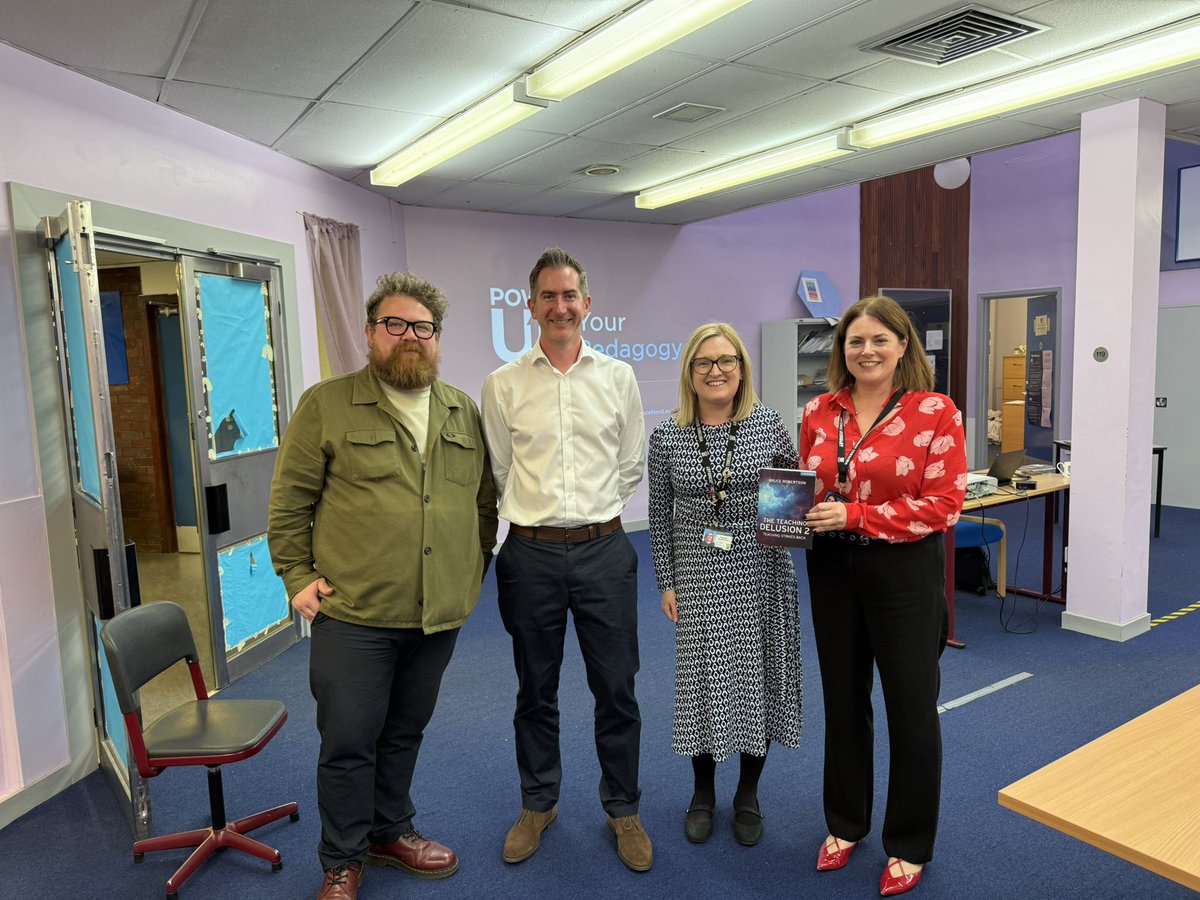 A super afternoon working with the Extended Leadership team at Whitehill Secondary, Glasgow. We were exploring strategies to power up our leadership of teaching &amp; learning.

I was delighted to sign the school’s copy of The Teaching Delusion 2 (the best Teaching Delusion book) 😊