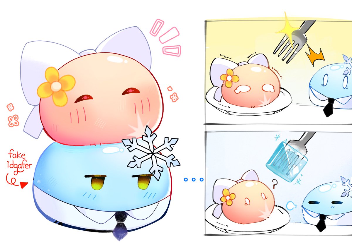 ❄️💖 they look like the dangos in clannad