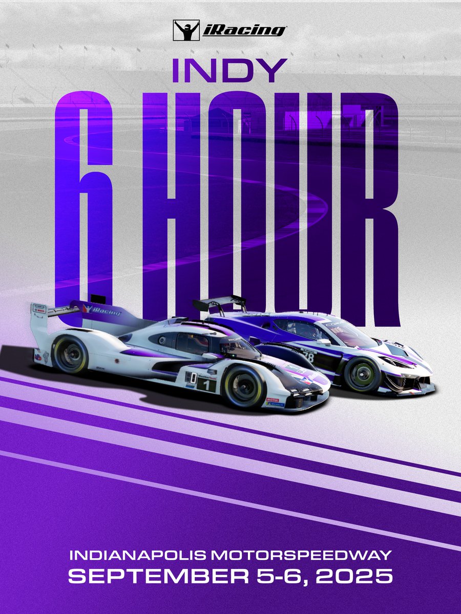 Next up on the iRacing Special Events calendar: The Indy 6 Hour! Will we see you there this weekend?