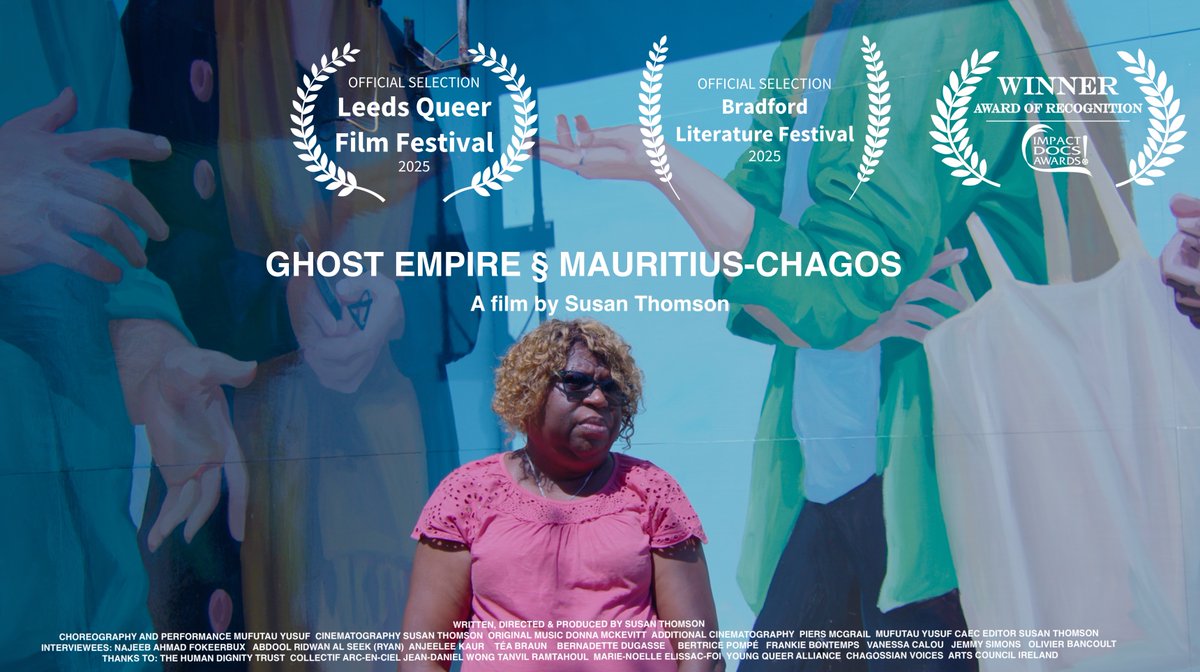 scmthomson's tweet image. The Swimming Diaries (2024) + Ghost Empire § Mauritius-Chagos (2025) have both won Impact DOCS awards of recognition for Documentary Feature/ Experimental and Documentary Feature/ Liberation/Social Justice/Protest respectively. Huge thanks to all collaborators + @artscouncil_ie