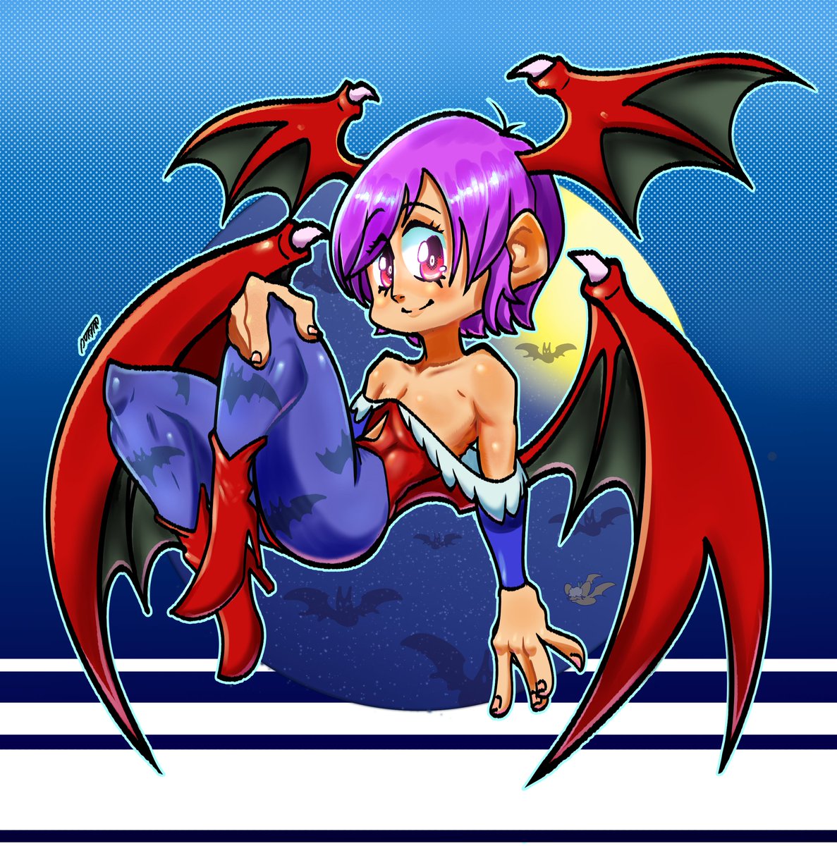 Big ass bat🦇🦇
#Darkstalkers