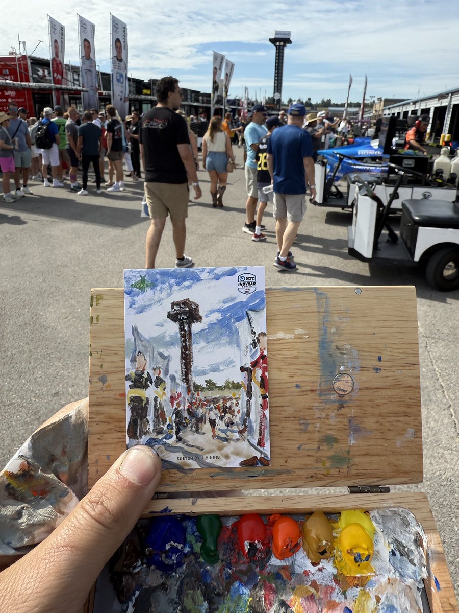 Such an awesome weekend painting the <a href="/IndyCar/">NTT INDYCAR SERIES</a> <a href="/MusicCityGP/">Borchetta Bourbon Music City Grand Prix</a> for <a href="/ParksideCards/">Parkside Collectibles</a>!!!