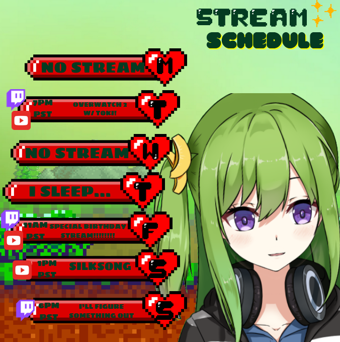 PeachyCosecha's tweet photo. Here's this week's schedule :D
I hope y'all look forward to the funny OW 2 Today! :D
#48Live https://t.co/TuANe430Cp