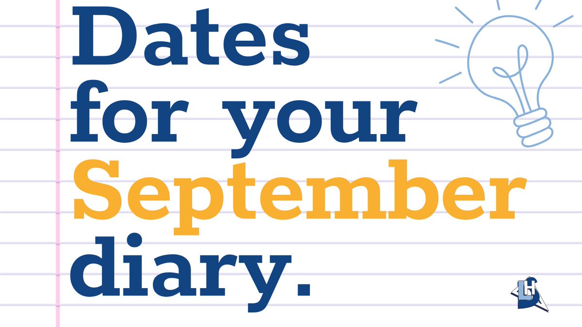 Welcome back.

Here's how September is shaping up:

🗓️ 17 Sept – Y7 Consultation Evening
🗓️ 24 Sept – Y11- Y12 Open Evening

Save the dates + share 📲 New term, let’s go. 💪

#LHSCommunity #SucceedingTogether