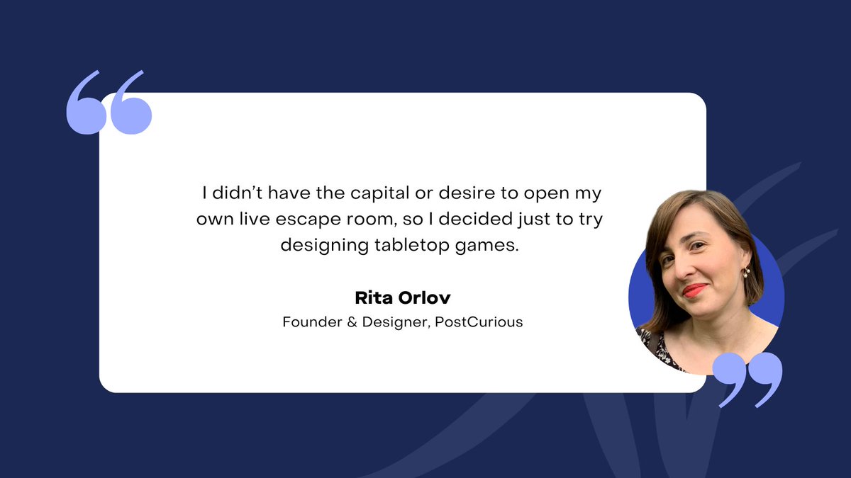 Sometimes, the most imaginative paths start with practical constraints. For Rita, that decision sparked PostCurious, a thriving tabletop game publishing company—proof that passion and the right banking partner can lead to something remarkable.  Read the full story here: