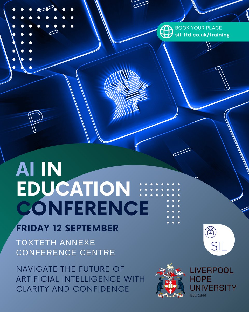#CONFERENCE | There's still time to secure your place!

The day will focus on the integration of AI into Education and offers a unique blend of strategic insight, practical tools, and collaborative planning for school leaders!

Learn more and book here 👇
f.mtr.cool/xuvnmuyopk