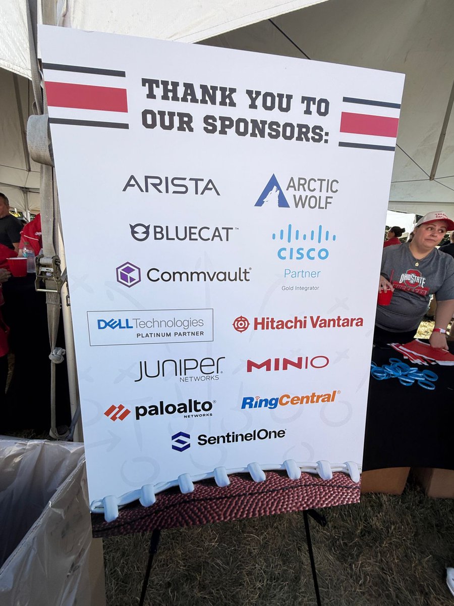 Minio's tweet image. MinIO was proud to sponsor the Ohio Tailgate event this weekend with the @PDTechnology team. Looking forward to more great conversations about coupling MinIO&apos;s high-performance #objectstorage with PDT&apos;s expertise to help enterprises modernize their data infrastructure.