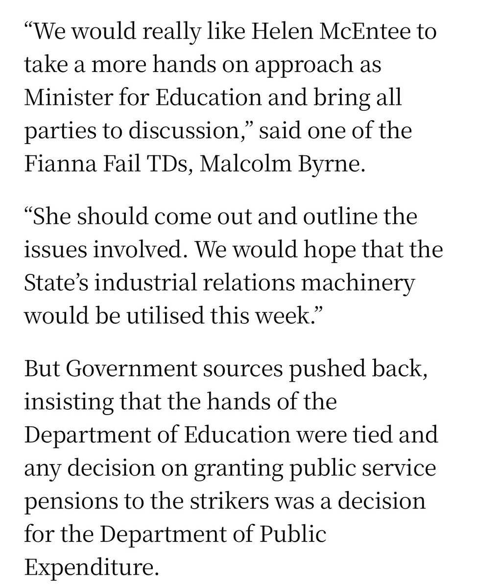 FF pointing the finger at FG (Helen McEntee &amp; Dept. of Education)
FG pointing the finger at FF (Jack Chambers &amp; Dept. of Public Expenditure) re: school secretaries &amp; caretakers strike 🤷🏻‍♀️ 🙄 
#edchatie #passingthebuck 
<a href="/Forsaschoolsecs/">Fórsa School Secretaries</a> <a href="/forsa_union_ie/">Fórsa trade union</a>