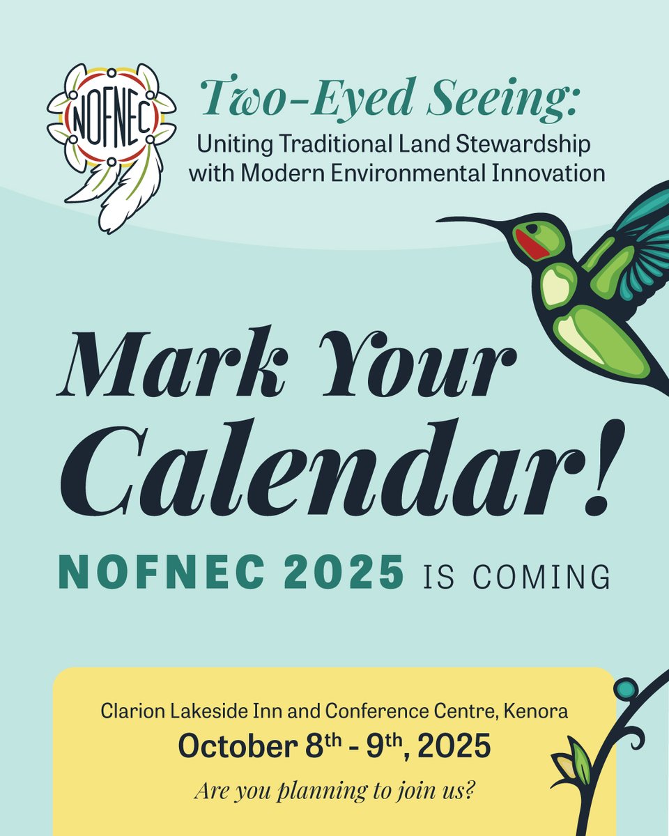 Mark your calendars for NOFNEC 2025!

Don’t miss 'Trash Talk' with OFNTSC’s Heidi Manitowabi, where she’ll share how free waste diversion programs support Far North First Nations, protecting both the environment and community health.

🔗 Learn more: nofnec.ca