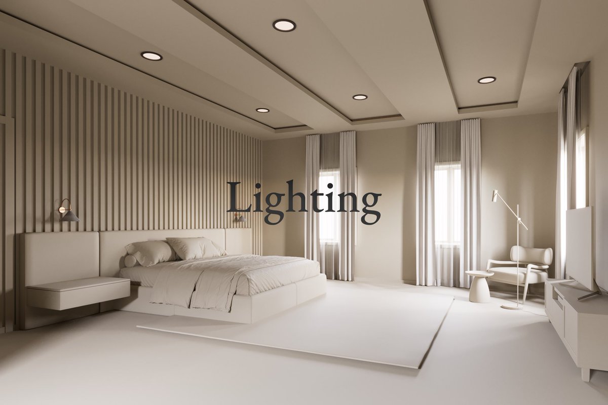 bakr_studios's tweet image. ✨Bedroom Interior Viz✨
I felt I should also add in images of my workflow for still images~
- Lighting -
- General Feeling -
-Raw Render -
And finally Post production!
Visualized by: @bakr_studios
#interiorvisualization #interiordecor #bedroom #bedroominterior #3d #visuals