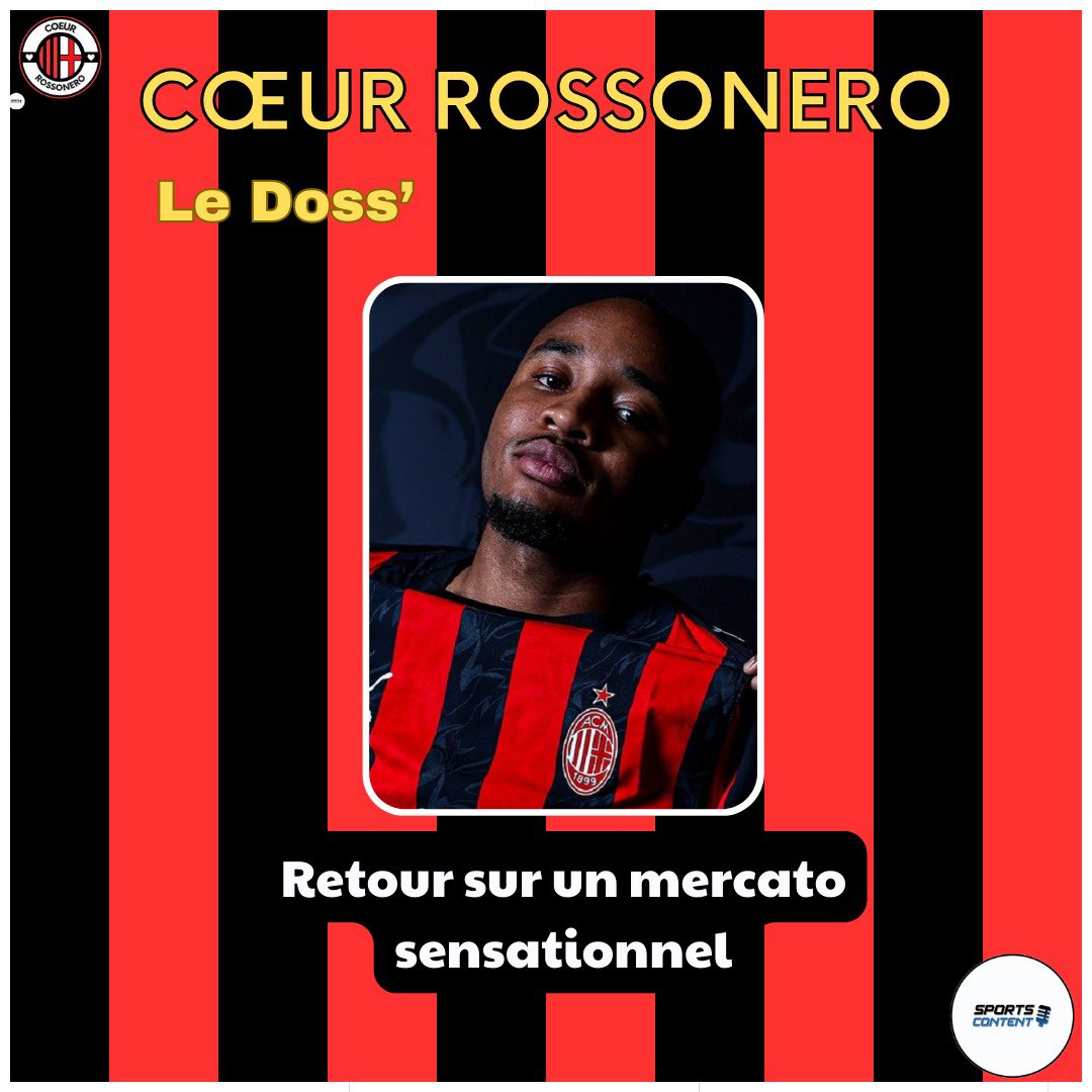 🚨Émission spéciale mercato sur Cœur Rossonero !

▪️ Nkunku, star confirmée ou pari risqué ?
▪️ Rabiot, un titulaire à part entière ?
▪️ Quel milieu-type ?
▪️ Faut-il s’inquiéter pour la défense ?

🗣️ <a href="/AllanMilanista/">Allan’</a>, <a href="/FirasACM/">👺| Firas à CortoMusoLand</a> et <a href="/Buonacalcio/">@MD</a> !

Le lien👉linktr.ee/coeurrossonero