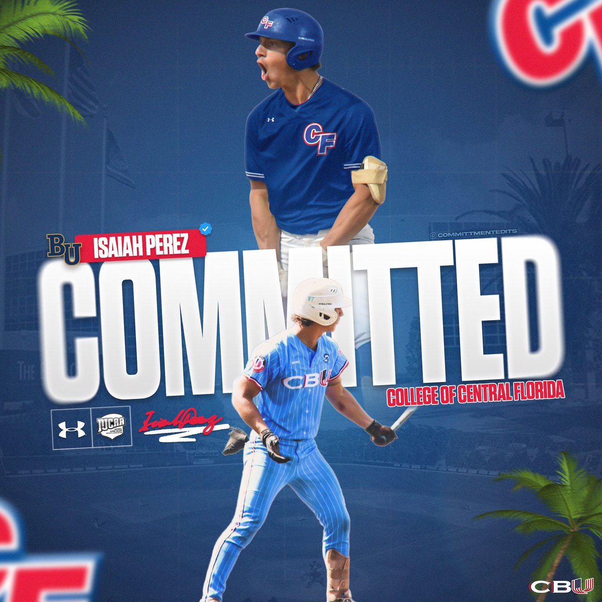 🚨COMMITMENT ALERT 🚨

Huge congrats CBU 2026 INF Izzy Perez on his commitment to College Of Central Florida ! Welcome  to REDHATNATION Izzy! <a href="/Isaiah_bsb2026/">Isaiah Perez</a>