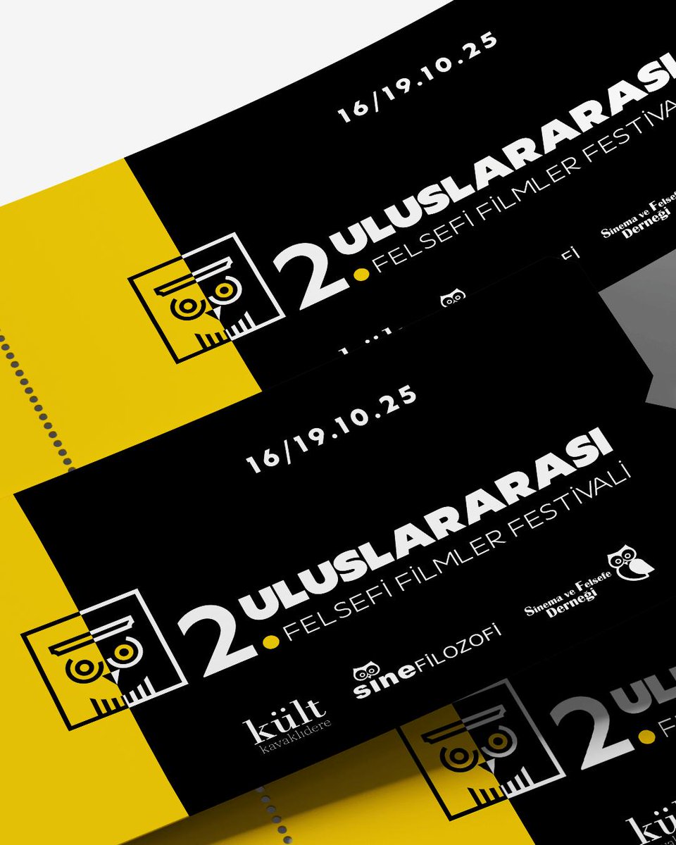 SineFilozofi Dergisi ve Sinema ve Felsefe Derneği iş birliğiyle, Kültür ve Turizm Bakanlığı’nın desteğiyle düzenlenen 2. Uluslararası Felsefi Filmler Festivali, 16-19 Ekim 2025 tarihlerinde Ankara Kült Kavaklıdere’de gerçekleştirilecek. Takviminize not edin, bizi takipte kalın!