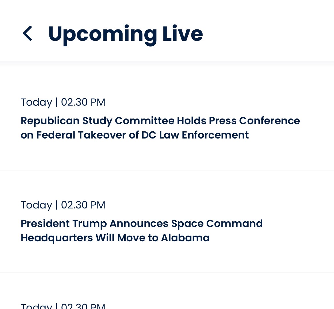 sambuckymaxxing's tweet image. according to CSPAN the announcement is abt moving the space command hq to alabama